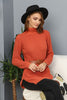 Womens Knitted Belted High Neck Dress MEWKND227