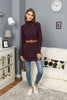 Womens Knitted Belted High Neck Dress MEWKND230