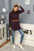 Womens Knitted Belted High Neck Dress MEWKND230