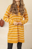 Womens Knitted Striped Detail Dress MEWKND241