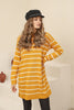 Womens Knitted Striped Detail Dress MEWKND241