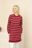 Womens Knitted Striped Detail Dress MEWKND247