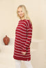 Womens Knitted Striped Detail Dress MEWKND247