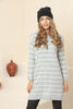 Womens Knitted Striped Detail Dress MEWKND242