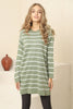 Womens Knitted Striped Detail Dress MEWKND243