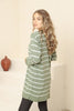 Womens Knitted Striped Detail Dress MEWKND243