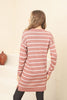 Womens Knitted Striped Detail Dress MEWKND245