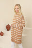 Womens Knitted Striped Detail Dress MEWKND246