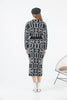 Womens Knitted Pattern Detail Dress MEWKND250