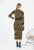 Womens Knitted Pattern Detail Dress MEWKND251