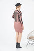 Womens Knitted Pattern Detail Dress MEWKND258