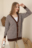 Women's Knitted Cardigan Button Detail by Memnu - MEWS642