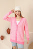 Women's Knitted Cardigan Button Detail by Memnu - MEWS645