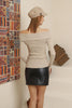 Women's Overlap Knit Detail Top - WST127