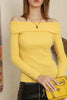 Women's Overlap Knit Detail Top - WST130