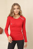 Women's Button Knit Detail Top - WST180