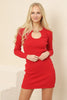 Women's Chain Knit Detail Dress - MWSD154