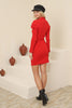 Women's Button Knit Detail Dress - MWSD160