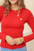 Women's Button Knit Detail Top - WST203