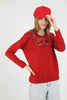 Women's Embroidered Knit Detail Top - WST215