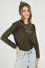 Women's Embroidered Knit Detail Top - WST222