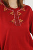 Women's Embroidered Knit Detail Top - WST223