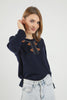 Women's Embroidered Knit Detail Top - WST224