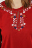 Women's Embroidered Knit Detail Top - WST226