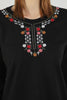 Women's Embroidered Knit Detail Top - WST229