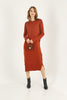 Womens Knitted Pattern Detail Dress MEWKND274