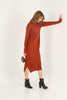 Womens Knitted Pattern Detail Dress MEWKND274