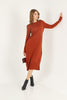 Womens Knitted Pattern Detail Dress MEWKND274