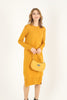 Womens Knitted Pattern Detail Dress MEWKND275