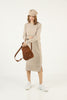 Womens Knitted Pattern Detail Dress MEWKND279