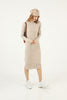 Womens Knitted Pattern Detail Dress MEWKND279