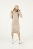 Womens Knitted Pattern Detail Dress MEWKND279