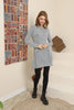 Womens Knitted Pattern Button Detail Dress MEWKND293