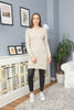 Womens Knitted Pattern Pocket Detail Dress MEWKND303