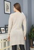 Womens Knitted Pattern Pocket Detail Dress MEWKND303