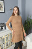 Womens Knitted Pattern Pocket Detail Dress MEWKND306