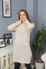 Womens Knitted Pattern Pocket Detail Dress MEWKND310