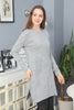 Womens Knitted Pattern Pocket Detail Dress MEWKND316