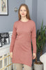 Womens Knitted Pattern Pocket Detail Dress MEWKND317