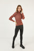 Women's Puff Detail Knitted High Neck Light Sweater by Memnu - MEWS668