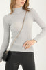 Women's Knitted High Neck Light Sweater by Memnu - MEWS680