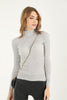 Women's Knitted High Neck Light Sweater by Memnu - MEWS680