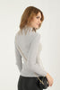 Women's Knitted High Neck Light Sweater by Memnu - MEWS680