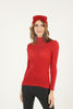 Women's Knitted High Neck Light Sweater by Memnu - MEWS681