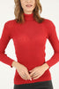 Women's Knitted High Neck Light Sweater by Memnu - MEWS681