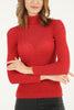 Women's Knitted High Neck Light Sweater by Memnu - MEWS681